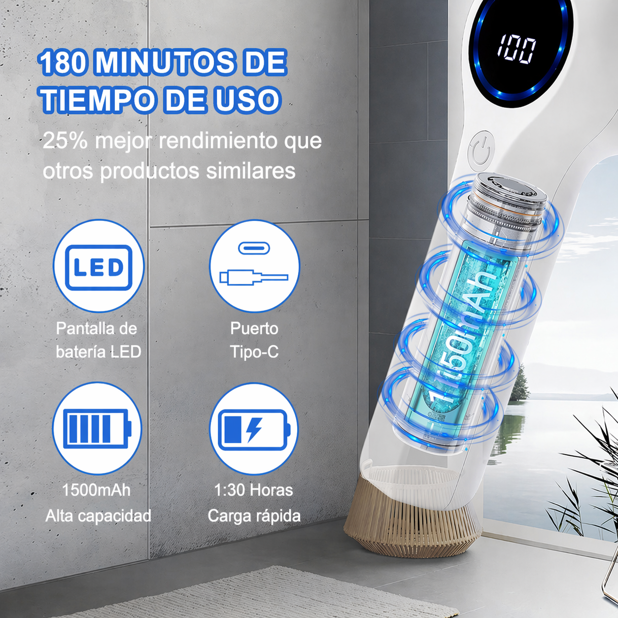 LumiBrush Power | Limpieza Impecable y Sin Esfuerzo